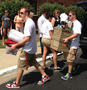 Move in day at Rose-Hulman, when temps reached the 90's!