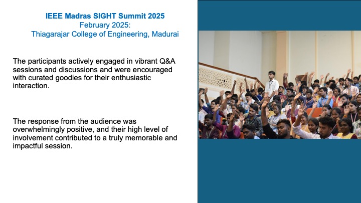 The participants actively engaged in vibrant Q&A sessions and discussions and were encouraged with curated goodies for their enthusiastic interaction.


The response from the audience was overwhelmingly positive, and their high level of involvement contributed to a truly memorable and impactful session.
